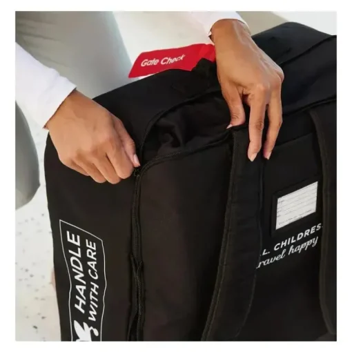 JL Childress - Bolsa de viagem compacta sem acolchoamento para carrinho de bebê, preta