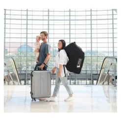 JL Childress - Bolsa de viagem para assento de carro infantil Premier, acolchoada - preta