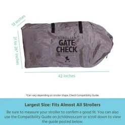 JL Childress - Bolsa DELUXE Gate Check para carrinhos, Bolsa de carrinho para avião