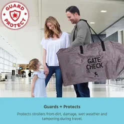 JL Childress - Bolsa DELUXE Gate Check para carrinhos, Bolsa de carrinho para avião