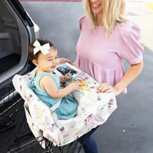 JL Childress - Carrinho de compras e capa para cadeira alta para bebês e crianças pequenas, princesa