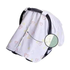 JL Childress - Dossel reversível para assento de carro infantil, sombra e capa de privacidade para bebê, Mickey Mouse multicolorido