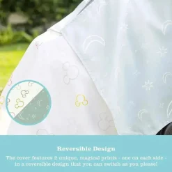 JL Childress - Dossel reversível para assento de carro infantil, sombra e capa de privacidade para bebê, Mickey Mouse multicolorido