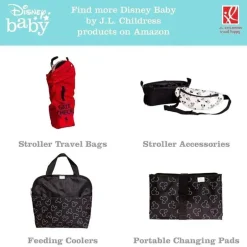 JL Childress - Mochila Disney Baby Ultimate PREMIUM Bolsa de viagem acolchoada para assento de carro, Mickey Mouse