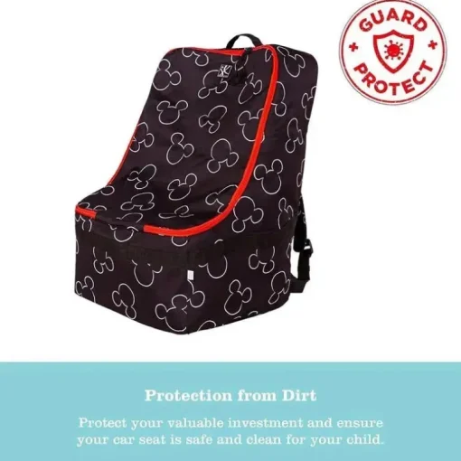 JL Childress - Mochila Disney Baby Ultimate PREMIUM Bolsa de viagem acolchoada para assento de carro, Mickey Mouse