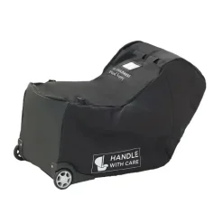 JL Childress - Premier Infant Car Seat Travel Bag Pad + Rodas, Preto
