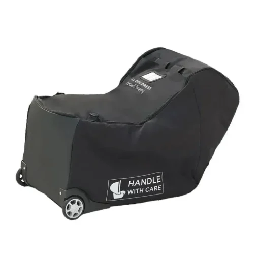 JL Childress - Premier Infant Car Seat Travel Bag Pad + Rodas, Preto