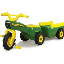 John Deere - Trike &amp; Wagon - Passeio de triciclo movido a criança em brinquedo