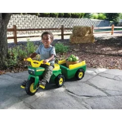 John Deere - Trike &amp; Wagon - Passeio de triciclo movido a criança em brinquedo