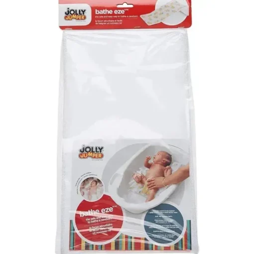 Jolly Jumper - Bathe Eze, branco, a maneira fácil e segura de dar banho em um bebê recém-nascido