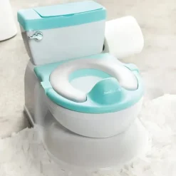 Jool Baby - Potty de sensação real com armazenamento de toalhetes, Aqua