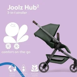 Joolz - Hub² Compact Stroller Lightweight, Forest Green