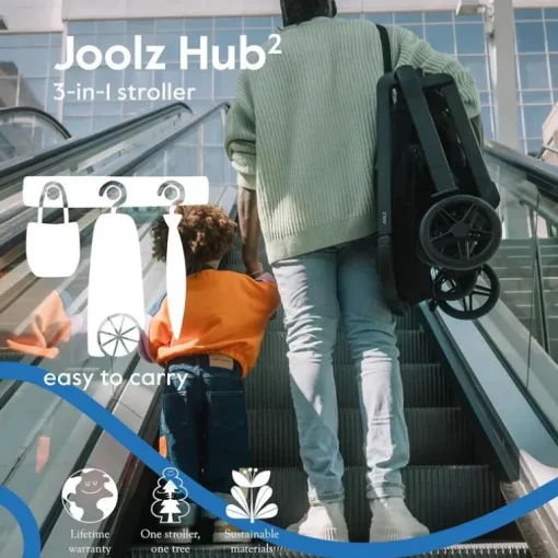 Joolz - Hub² Compact Stroller Lightweight, Forest Green