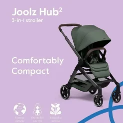 Joolz - Hub² Compact Stroller Lightweight, Forest Green