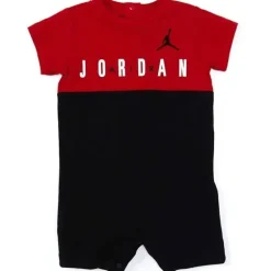 Jordan Baby - Macacão Boy Air Colorblock, preto/vermelho