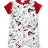 Jordan Baby – Macacão Fun Flight, branco e vermelho