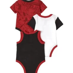 Jordan Baby - 3Pk Boys Bodysuits AJ, vermelho, preto e branco