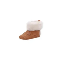 Josmo - Sapatos de berço para bebê Botas com cara de gatinho, bege