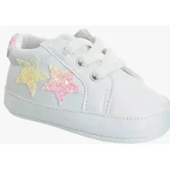 Josmo - Ténis Bebé Menina Branco Com Estrelas Brilhantes