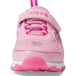 Josmo - Tênis iluminado Minnie Mouse para bebê menina, rosa