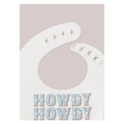 Jujube - Babador de silicone, Howdy Partner Azul