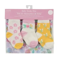 Jujube - Trio de meias para bebê, Sweet Daisy