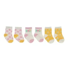 Jujube - Trio de meias para bebê, Sweet Daisy