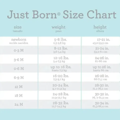 Just Born – Calça unissex para bebê com 2 unidades, floral vintage, 3-6 meses