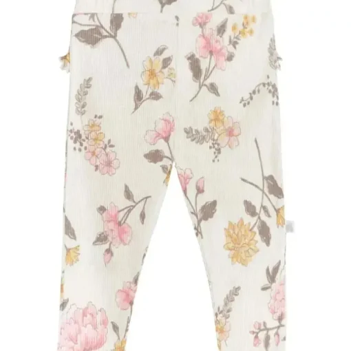 Just Born – Calça unissex para bebê com 2 unidades, floral vintage, 3-6 meses