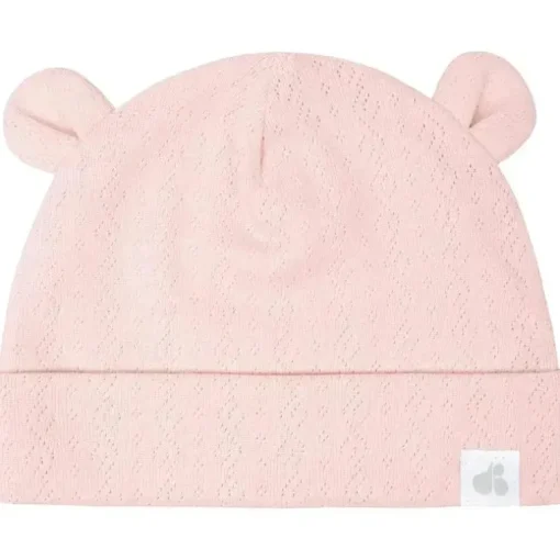 Just Born - Conjunto de bonés e luvas de 4 peças para bebês meninasMittens, Dusty Pink e Floral, 0-6M