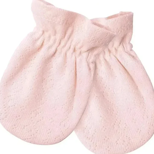 Just Born - Conjunto de bonés e luvas de 4 peças para bebês meninasMittens, Dusty Pink e Floral, 0-6M