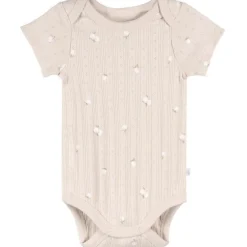 Just Born - 3Pk Baby Bodysuit Neutral Brown Prints
