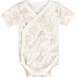 Just Born - 3Pk Baby Bodysuit Neutral Brown Prints