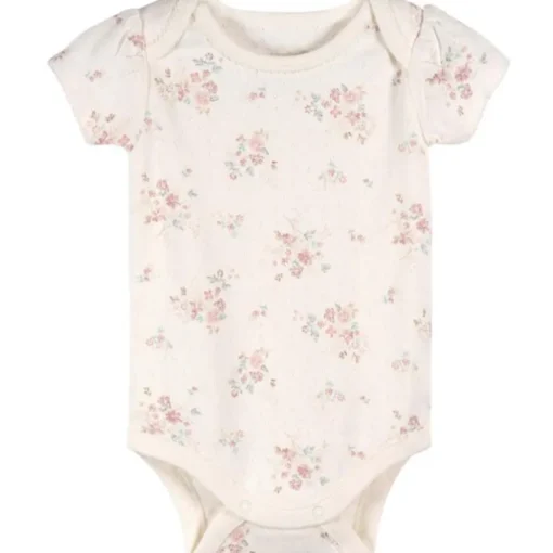 Just Born - 3Pk Baby Girl Kimono Bodysuit Pink