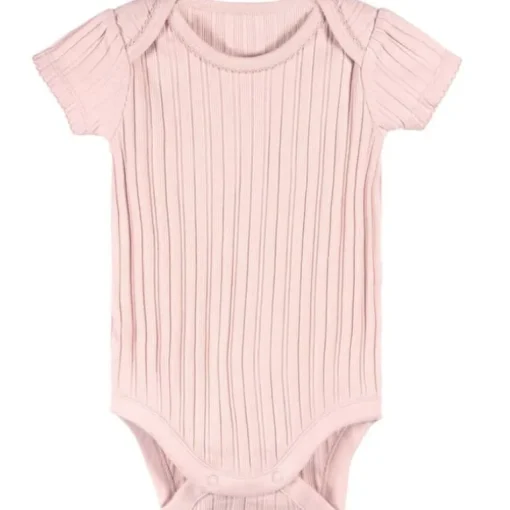 Just Born - 3Pk Baby Girl Kimono Bodysuit Pink