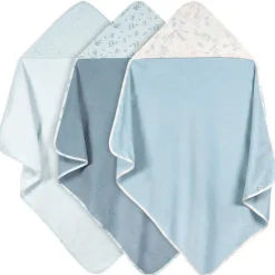 Just Born - 3Pk Hooded Towels Baby Boy Blue