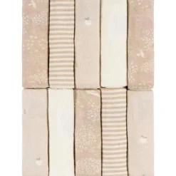 Just Born - 10Pk Knit Terry Washcloths Neutral Tan