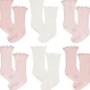 Just Born - 6Pk Novelty Pointelle Socks Baby Girl Pink