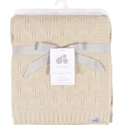Just Born - 1Pk Sweater Knit Blanket Baby Neutral Tan
