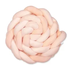Kalencom - Braided Crib Bumper, Salmon