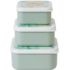 Kalencom - Set Of 3 Lunch Boxes, Hunter Mint