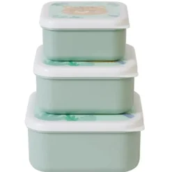 Kalencom - Set Of 3 Lunch Boxes, Hunter Mint