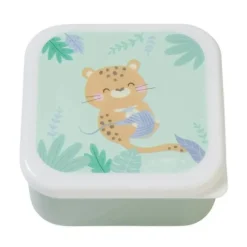 Kalencom - Set Of 3 Lunch Boxes, Hunter Mint