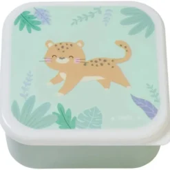 Kalencom - Set Of 3 Lunch Boxes, Hunter Mint