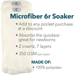 Kanga Care - 6R Soaker Microfiber, 5 Pk