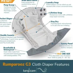Kanga Care - Rumparooz G3 One Size Pocket Cloth Diaper, Harmony