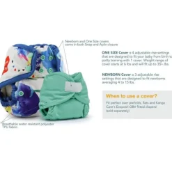 Kanga Care - Rumparooz One Size Cloth Diaper Covers, Fluff