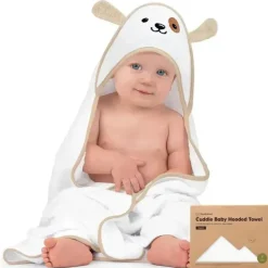 Keababies - Cuddle Baby Hooded Towel, Dog