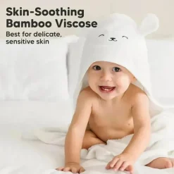 Keababies - Cuddle Baby Hooded Towel, Lamb