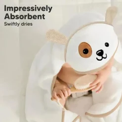 Keababies - Cuddle Baby Hooded Towel, Dog